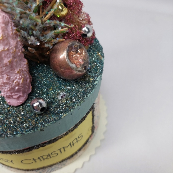 Pink Poodle Retro Trinket Gift Box Merry Christmas Holiday 50's Style - Picture 8 of 9